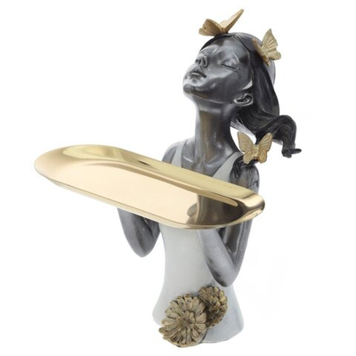 Фигурка декоративная Девочка с подносом