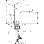 Смеситель для раковины Hansgrohe Metris S 31060000 хром