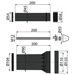 Комплект дополнительных принадлежностей AlcaPlast M900
