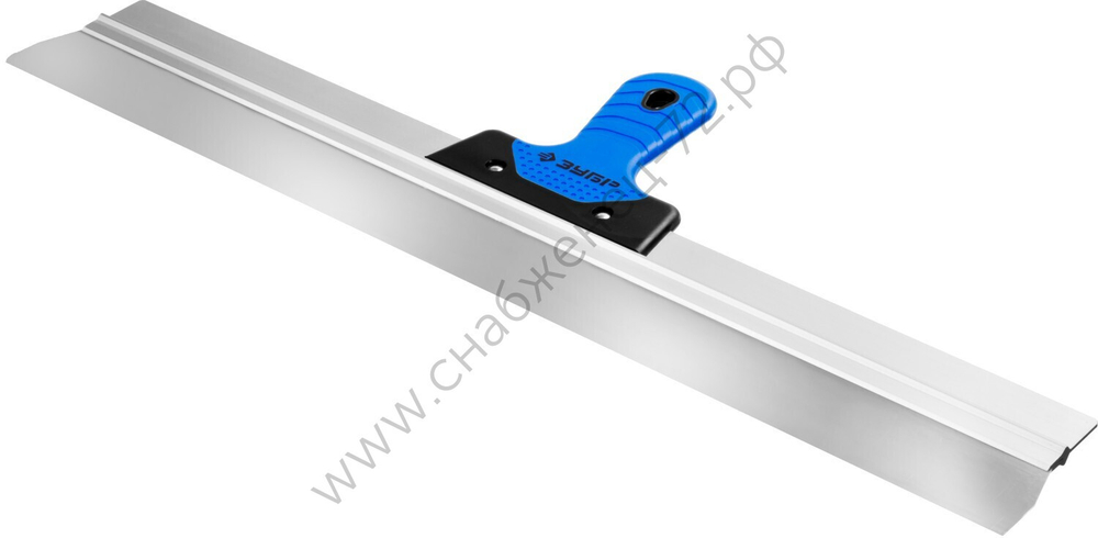 ЗУБР 600 мм, усиленная алюминиевая направляющая, двухкомпонентная ручка, нержавеющий, Фасадный шпатель, ПРОФЕССИОНАЛ (10049-60)