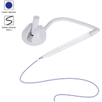 Ручка шариковая OfficeSpace "Reception", на подставке, белый корпус, синие чернила