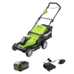 Аккумуляторная газонокосилка Greenworks G40LM41K5 40В (1 x 5 Ач, ЗУ) нож 41 см, 2504707UG