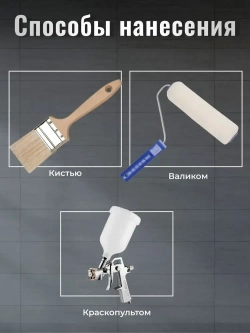 Краска интерьерная матовая Premium черный 1.3 кг