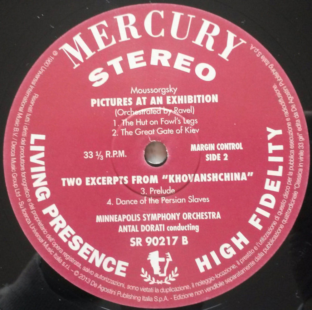 Antal Dorati, Minneapolis Symphony Orchestra  / Mussorgsky: Pictures At An Exhibition (LP)