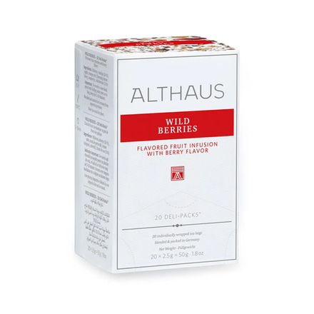 Чай фруктовый в пакетиках для чашки Althaus Wild Berries, 20 пак