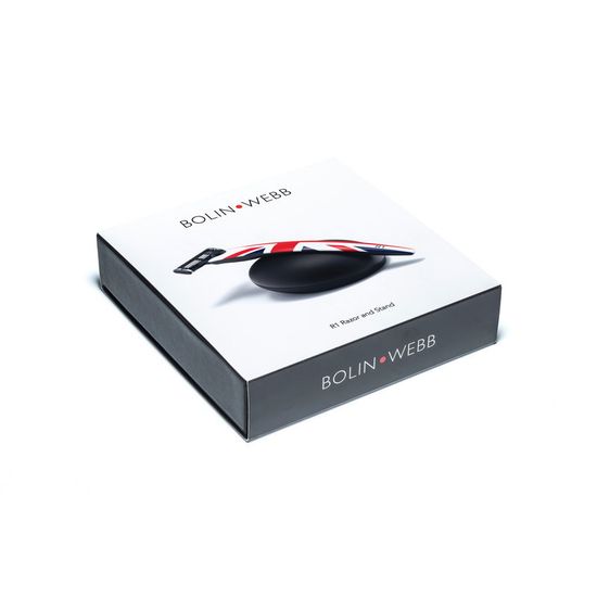 Набор Bolin Webb R1, бритва R1 Union Jack, подставка R1 черная