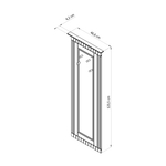 Вешалки настенные для одежды Неаполь 47х125 см из массива сосны, 2 шт., деревянные вешалки в прихожую, серый