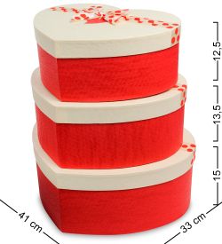 Packing Symphony WF-97-B Набор коробок из 3шт «Сердце»