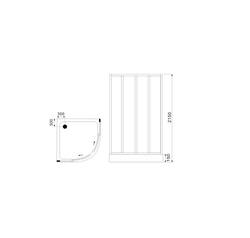 Душевая кабина B&W G8501 (1000х1000х2150)