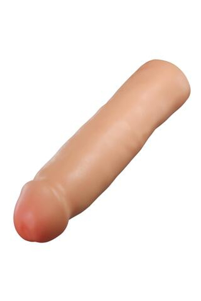 Телесная насадка-удлинитель Vindicate - 21,6 см. (Цвет: телесный)