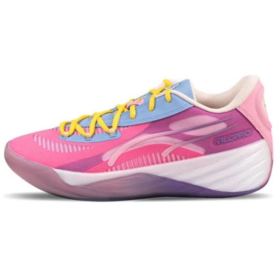 PUMA All Pro Nitro Баскетбольные кроссовки Низкие Синий Розовый Белый Унисекс