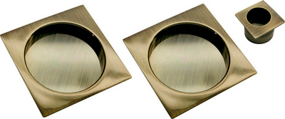 Ручка для раздвижных дверей MORELLI MHS-2 AB бронза комплект