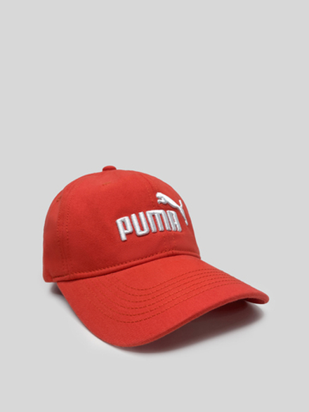 Кепка Пума красная с логотипом спереди