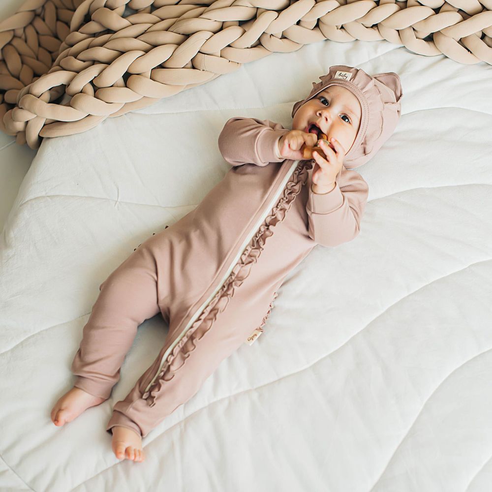 Слип на молнии с рюшей "Кокос" 3-18 м