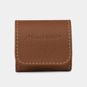 Чехол для наушников AirPods 4 из кожи теленка, цвета карамель