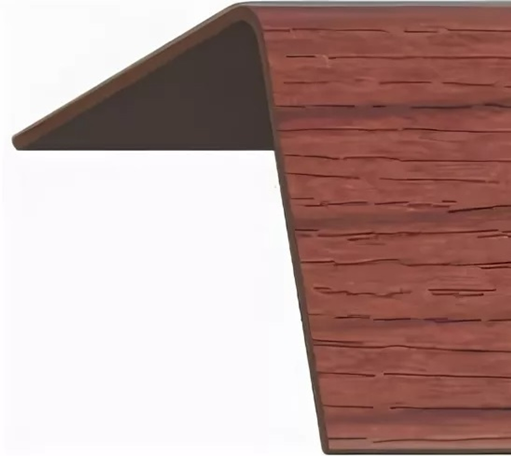 Угол с тиснением текстурный ПВХ 40*40*2,7 м Вишня