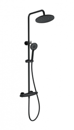 Душевая система с термостатом WONZON & WOGHAND CAPSULE, Черный матовый (WW-B3031-A-MB)