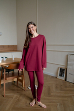 Лонгслив Basic, Винный