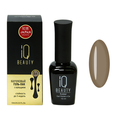 Гель-лак IQ BEAUTY Каучуковый с кальцием 084 Объем 10 мл