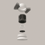 Встраиваемый светодиодный светильник Maytoni Round DL058-7W3K-TRS-W