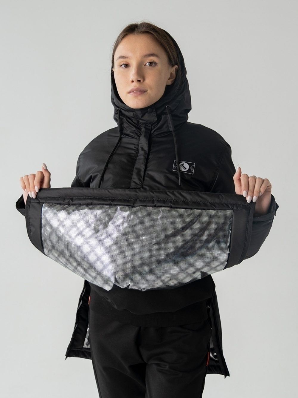 Анорак зимний женский мембрана Город Горький черный