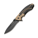 BK01RY307 Advance Desert Pro - нож складной, чёрно-песочная пластиковая рук-ть, сталь 440C