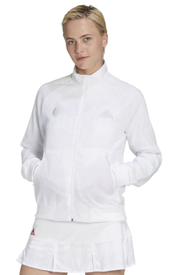Женская Кофта теннисная Adidas Tennis Uniforia Jacket W - white/reflective silver/dash grey