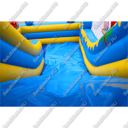 Надувной батут-горка "Подарок" 8*4*6 м