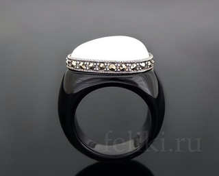 кольцо с агатом кс-7227