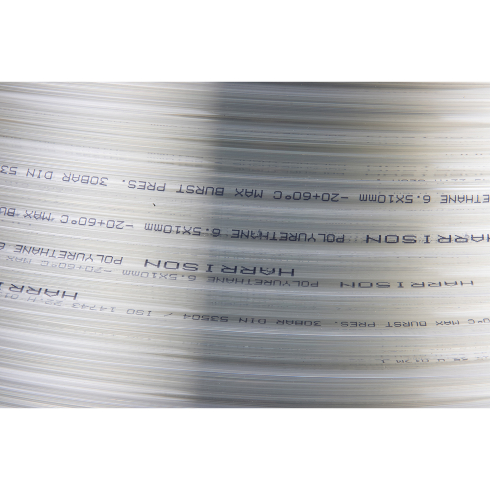 HUS6510-CL Трубка бесцветная Harrison PU 6.5х10 мм, длина 100 м