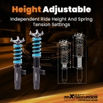 24 Level Adjustable Coilovers Lowering Suspension подходит для автомобиля Audi TT Mk2 (8J) 07-14