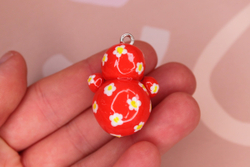 Подвеска неваляшка полимерная глина 35х25 мм