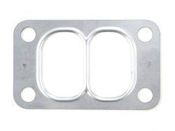 Прокладка турбокомпрессора впуск дв. WEICHAI WP7, CUMMINS ISBE, ISLE, 4BT а/м МАЗ, КАМАЗ, SHACMAN, SHAANXI (металл, прямоугольная с перемычкой 2-х слойная, 3901356, 610800110006, 3709861, 66*48мм.) RUATI