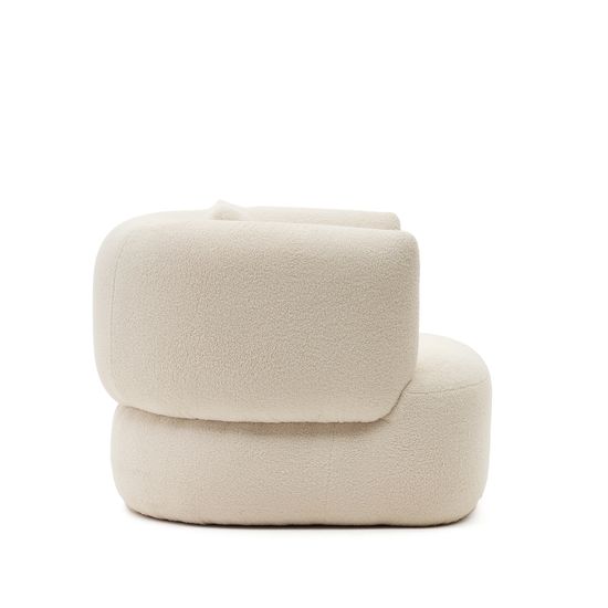 Martina Поворотное кресло в белоснежном цвете с подушкой