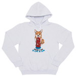 Толстовка "Корги обедает"