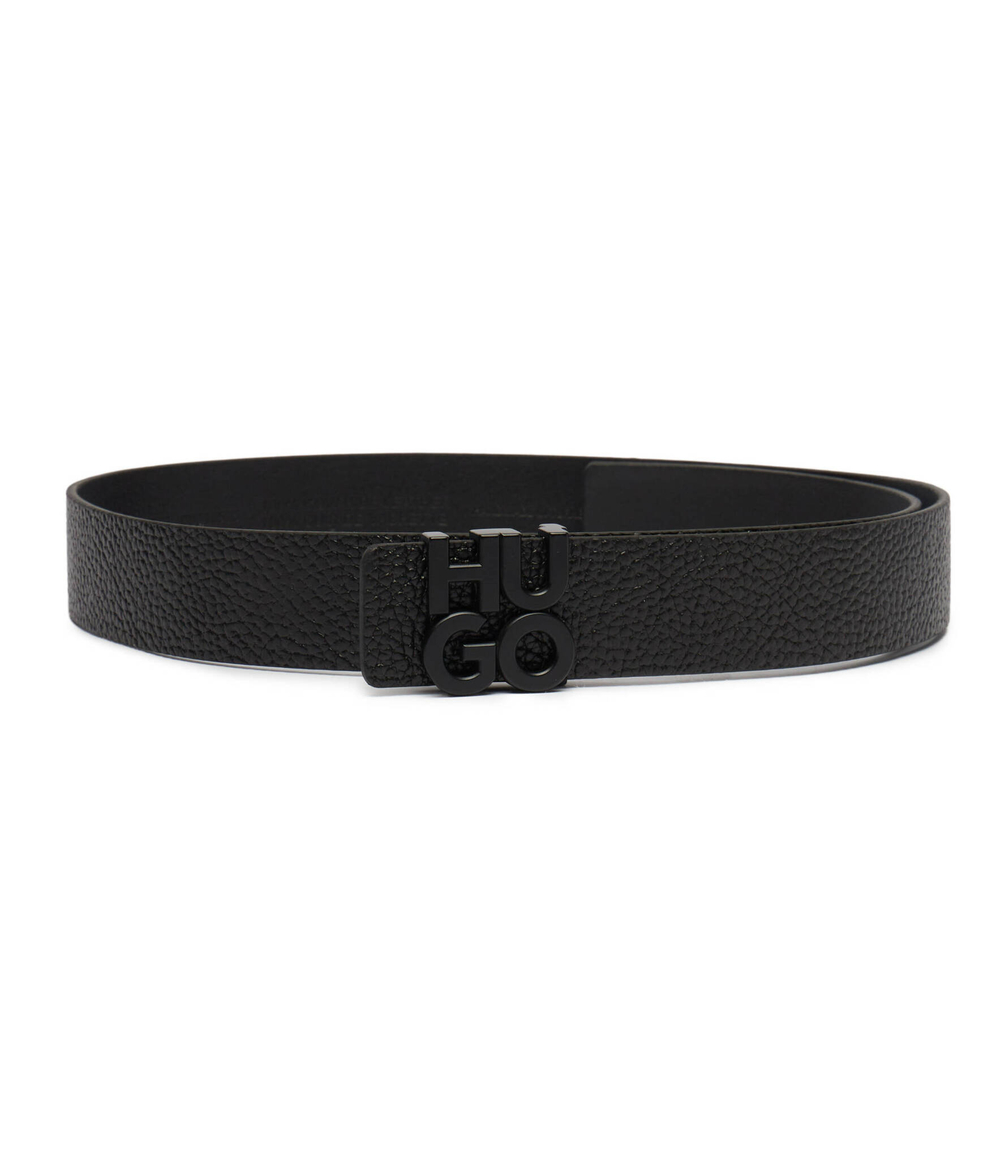 Кожаный ремень HUGO - черный(50516525)