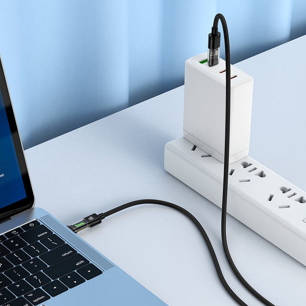 Кабель TypeC x TypeC -1.2 метра Hoco U116 (3А/60W)