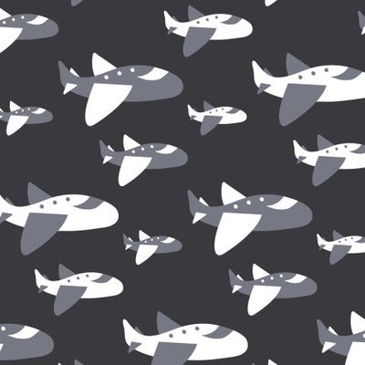 Buy kids fabric planes black