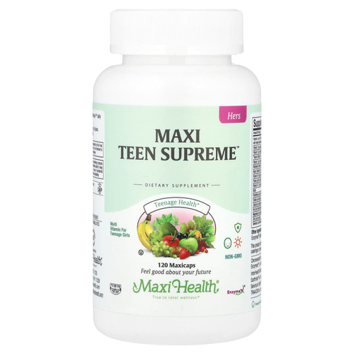 Maxi Health, Maxi Teen Supreme ™, для нее, 120 капсул