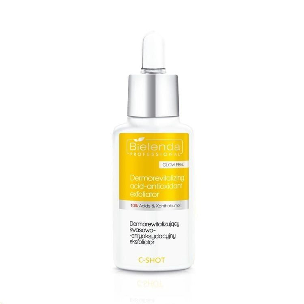 Дерморевитализирующий кислотно-антиоксидантный скраб GLOW PEEL 10%, C-SHOT, 30ml