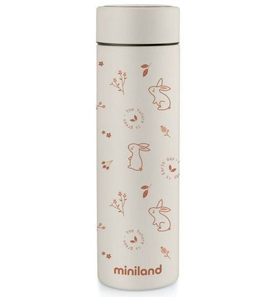 Miniland Natur Thermos Bunny Детский термос для еды и жидкостей, зайчик, 450 мл