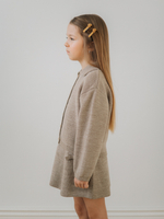 Кардиган с воротником, Бежевый