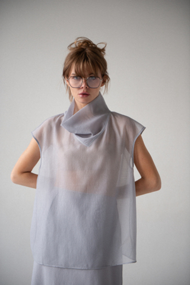 Блуза из шифона MIRAI