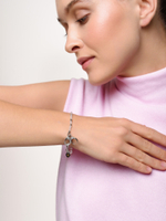 Браслет "Moon" из лунного камня Silver