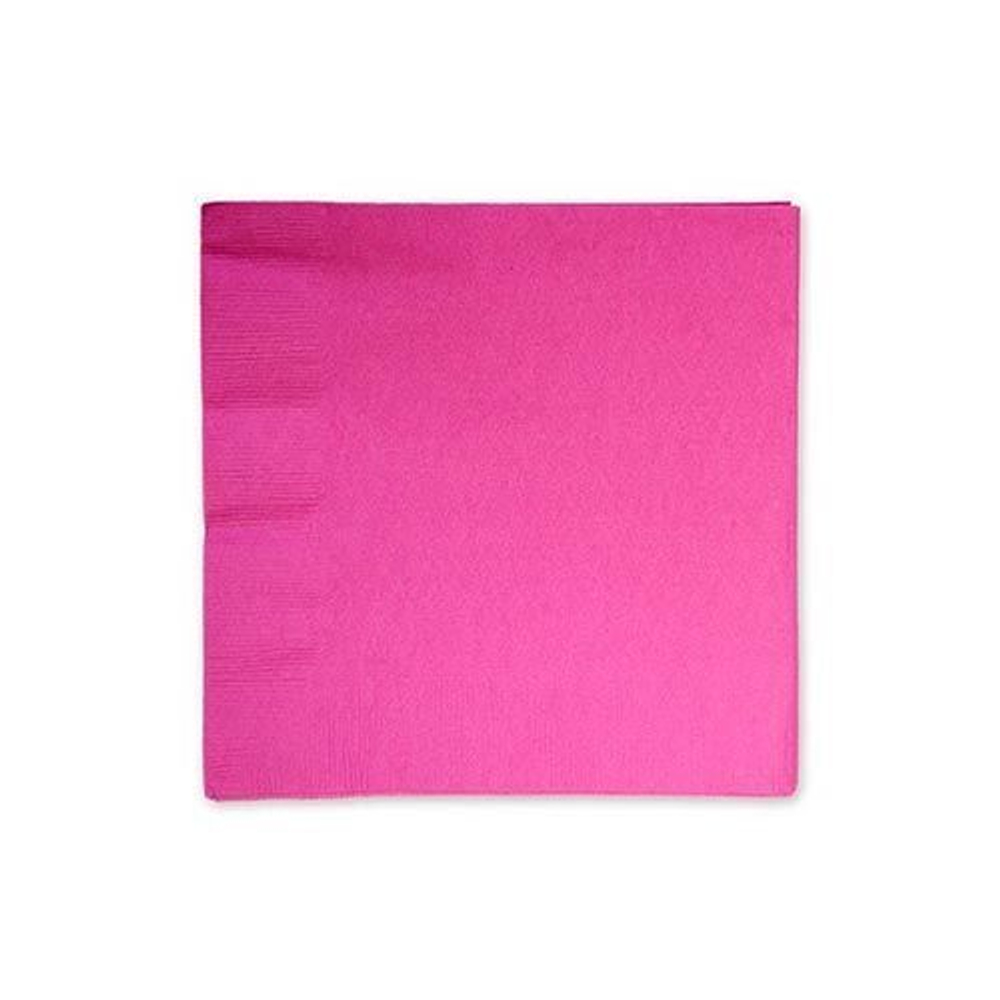Салфетки ярко-розовые, 16 штук
