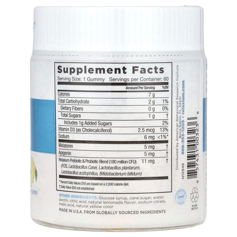 Relaxium, SleepQuick™, жевательные таблетки, со вкусом лимона, 60 жевательных таблеток