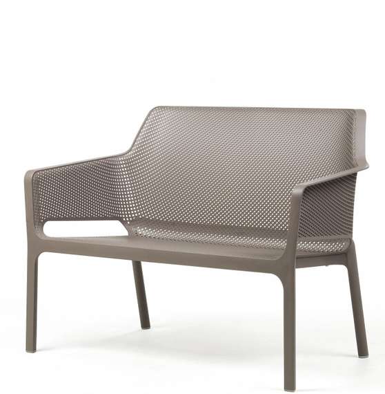 Уличный пластиковый диван Net Bench тортора