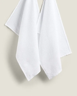 ZARA HOME ВАФЕЛЬНОЕ КУХОННОЕ ПОЛОТЕНЦЕ (НАБОР ИЗ 2 ШТ.),