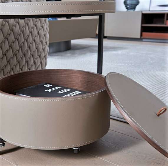 Журнальный столик на колесиках 4210, Ø42х63 см