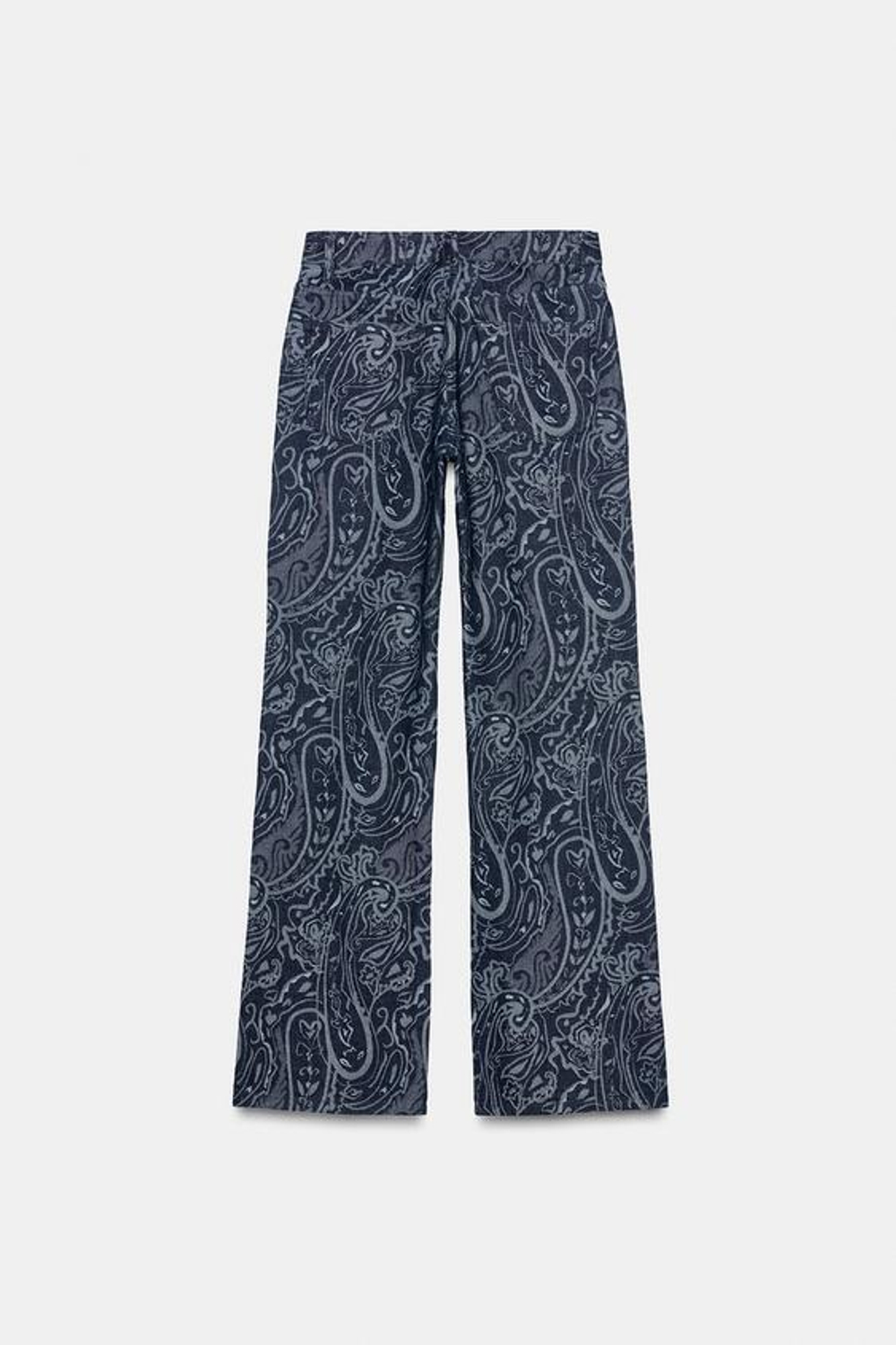 ZARA ДЖИНСЫ ЖАККАРД — ZW COLLECTION, СИНИЙ